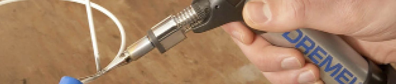 Gasbrænder med besværlig loddespids Gasbrænder med besværlig loddespids